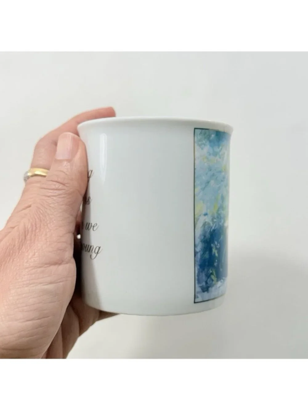 Vintage Richard Judson Zoland Childhood Dreams Mug 75921 Quote Caring Young Kid